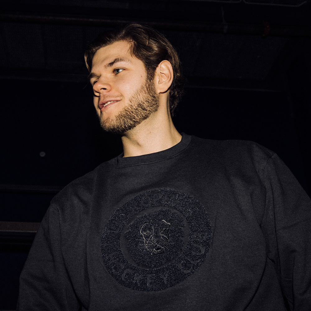 Sweatshirt svart frotté