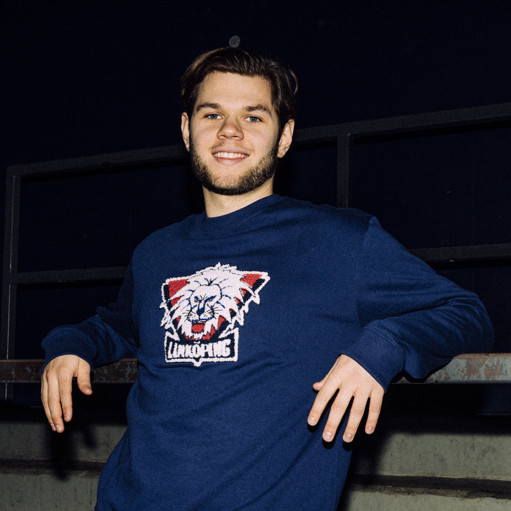 Sweatshirt blå frotté