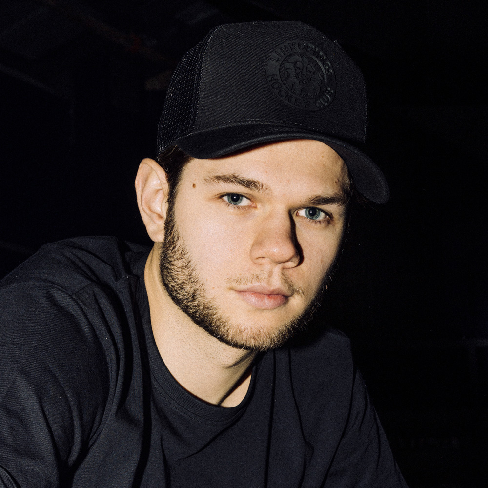 Baseballkeps svart retro